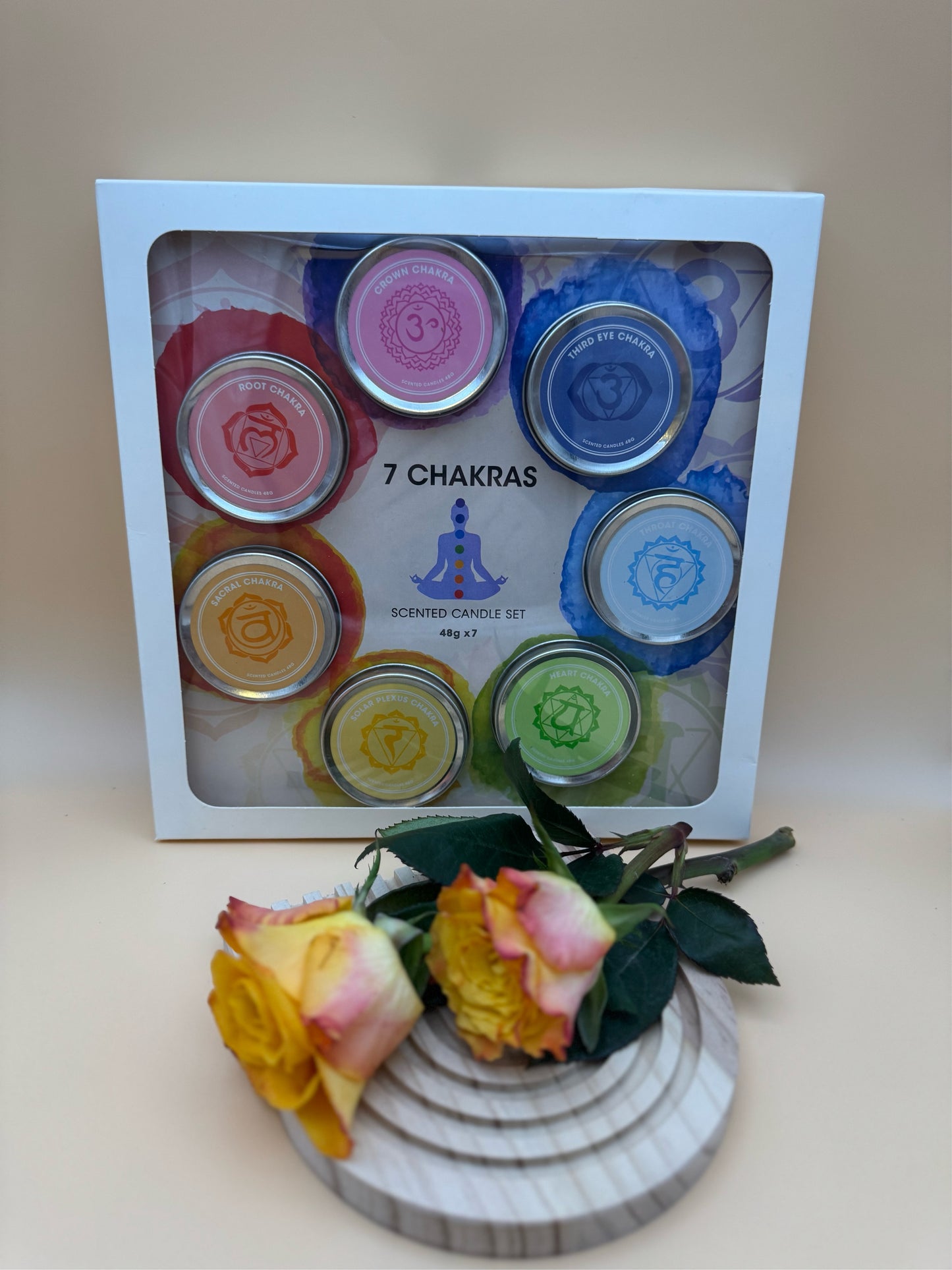Chakra Kerzen im Set 7 Stück