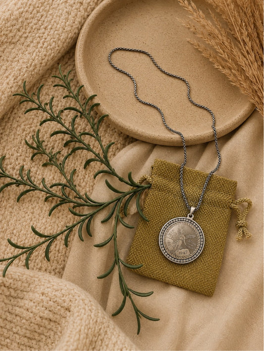 Amulett Kette Inneren Frieden silberfarbig ✨🕊