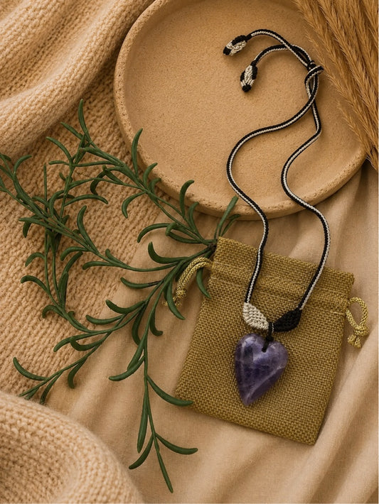 Herzkette mit Amethyst 💜✨