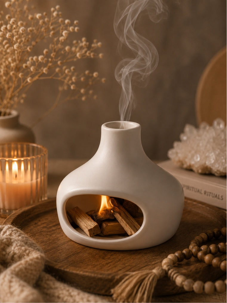 Palo Santo Räuchergefäß aus Keramik – Ritual & Harmonie ✨