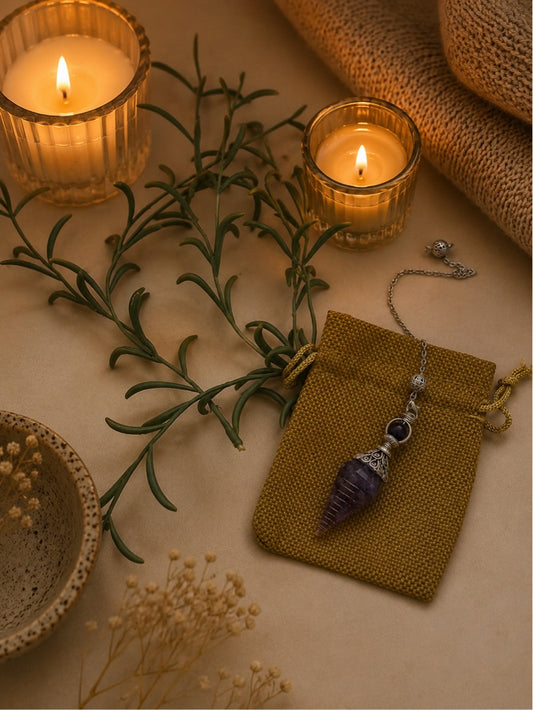 Pendel mit Amethyst – Klarheit, Intuition & innere Ruhe