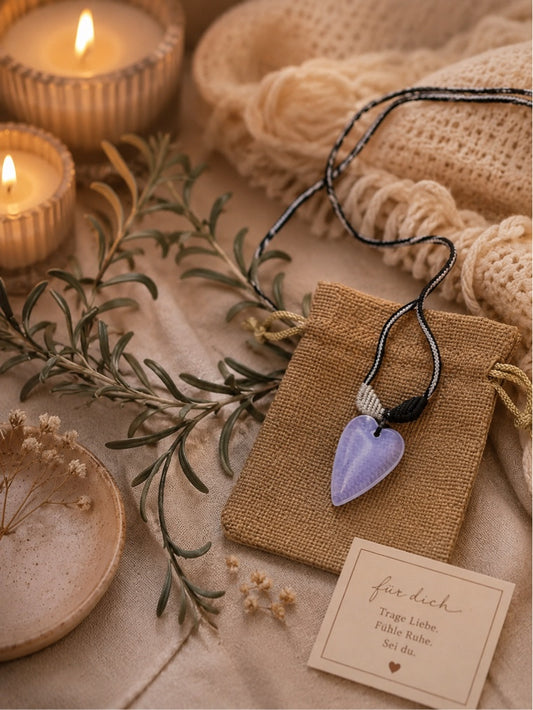 ✨ Kette mit Opal in Herzform – Ein Symbol für Liebe & Harmonie ✨